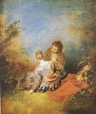 Jean-Antoine Watteau The Indiscretion (mk08) oil painting picture